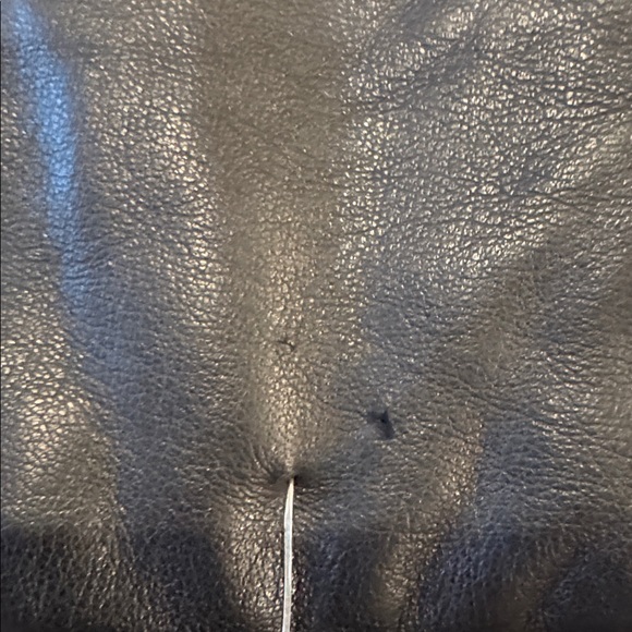 Genuine Black Leather Cashmere Lining Gloves Size 8 - Picture 5 of 7